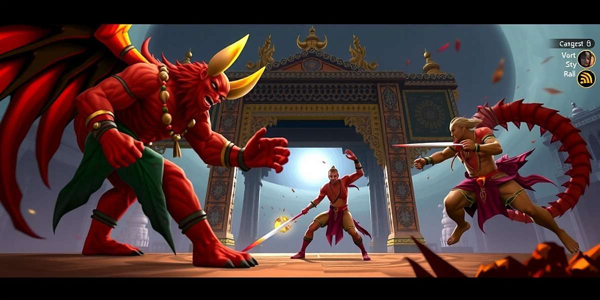 Mace Legend Of Bharat Gameplay Mace Legend Of Bharat gameplay showing combat with mythological creatures